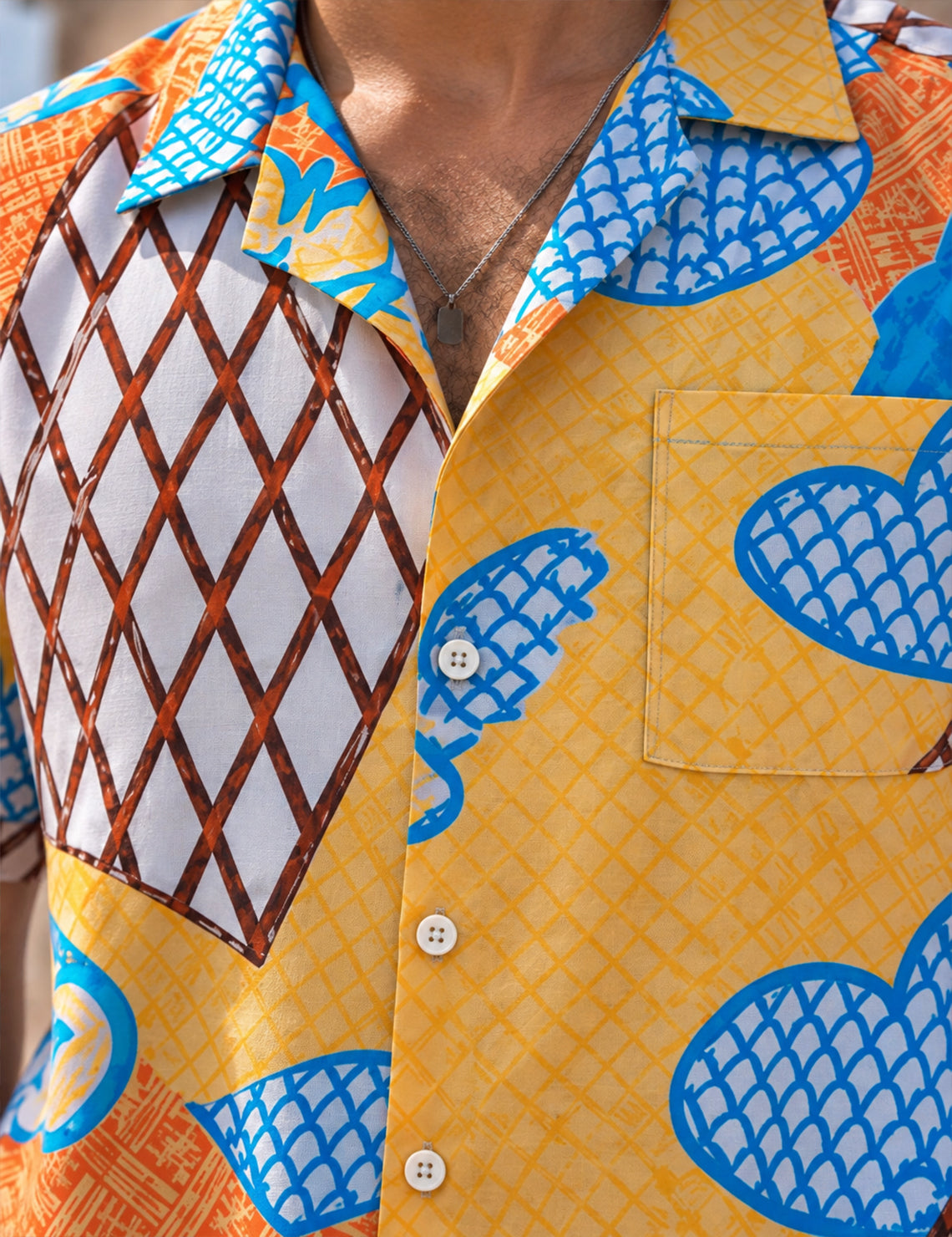 Force Mens Geomatric Print Shirt