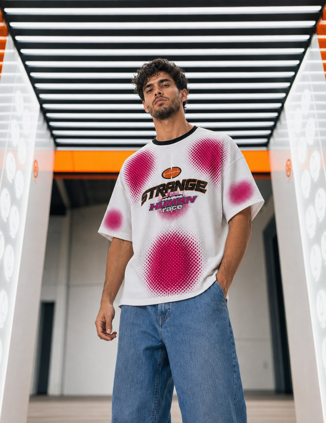 Force Printed Men Round Neck White T-Shirt