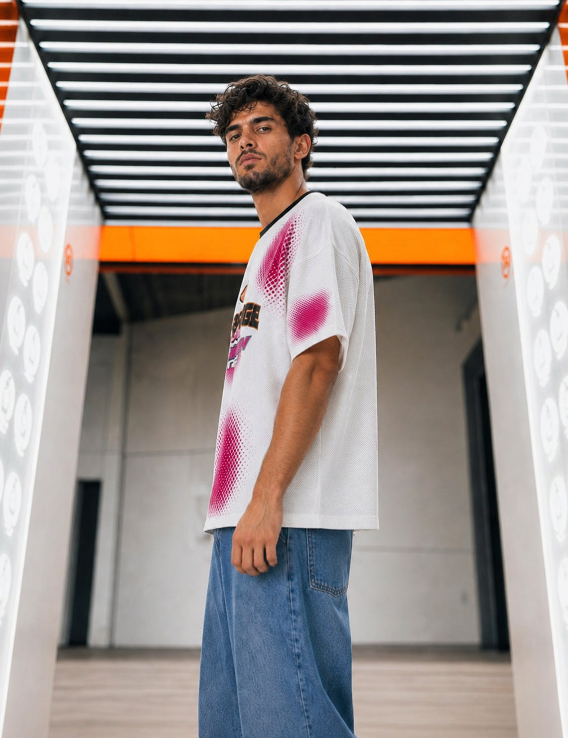 Force Printed Men Round Neck White T-Shirt