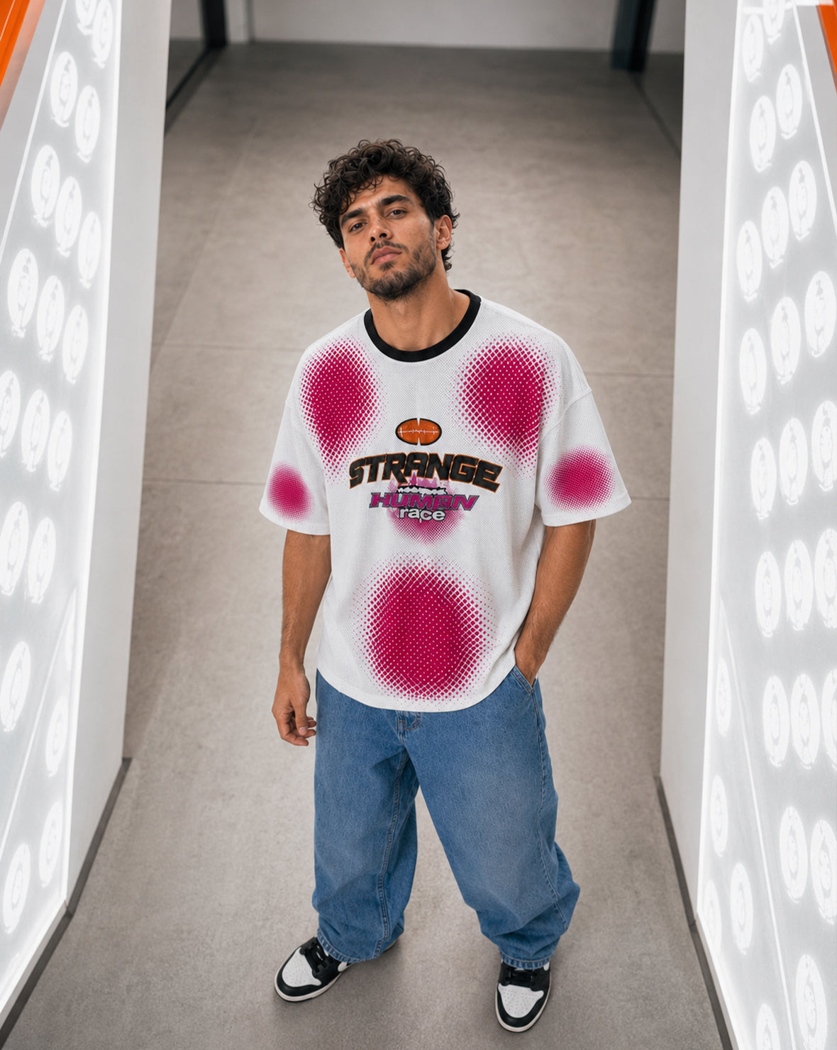 Force Printed Men Round Neck White T-Shirt