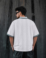 Force Printed Men Zip Neck Reversible T-Shirt