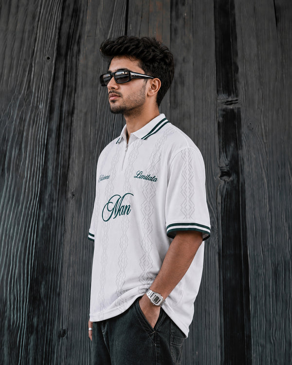 Force Printed Men Zip Neck Reversible T-Shirt