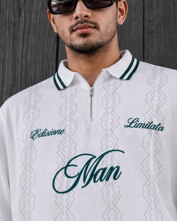 Force Printed Men Zip Neck Reversible T-Shirt