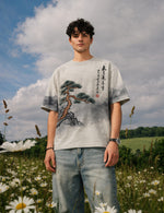 Force Printed Men Round Neck White T-Shirt