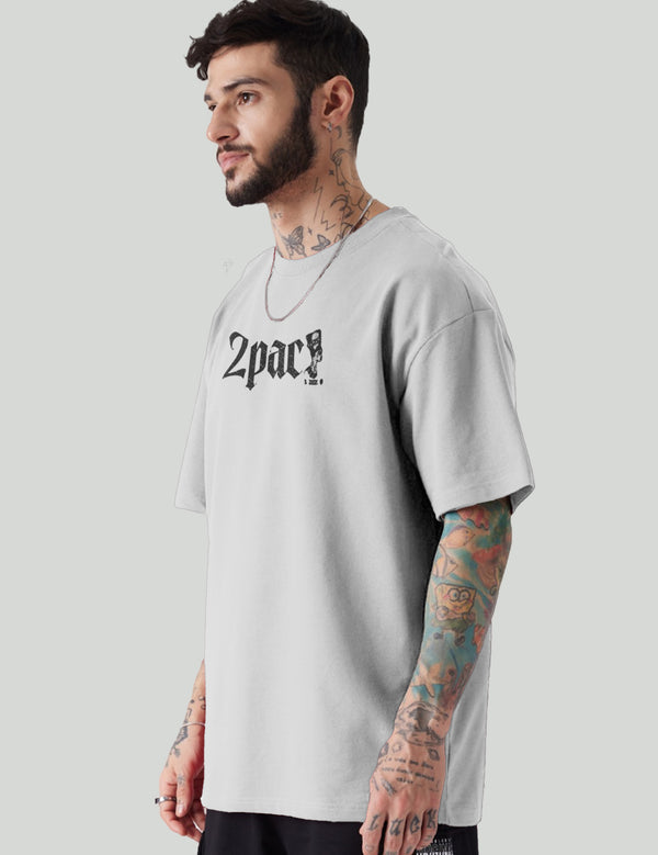 Force Graphic Print Men Round Neck Grey T-Shirt