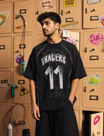 Force Printed Men Round Neck Black T-Shirt