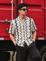 Force Men Printed Casual White Shirt