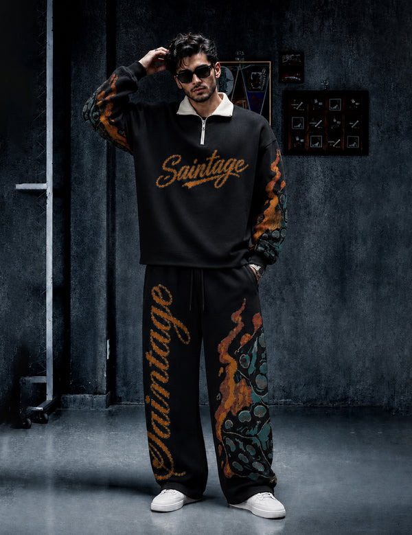 FORCE Mens Black Co-ords Set