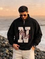 Force Printed Men Black Sweatshirt