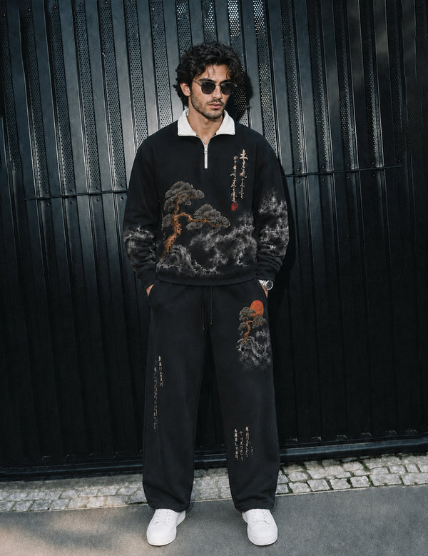 FORCE Mens Black Co-ords Set