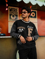 Force Printed Men Black Sweatshirt