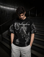Phantom Prowl – Black Panther Graphic Half-Sleeve T-Shirt