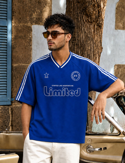 Force Printed Men V Neck T-Shirt