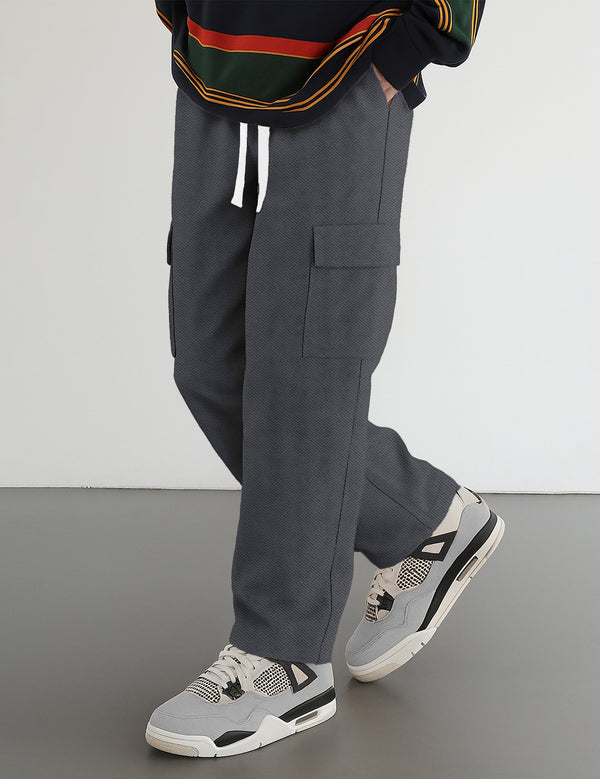 Grey Cargo Track Pant