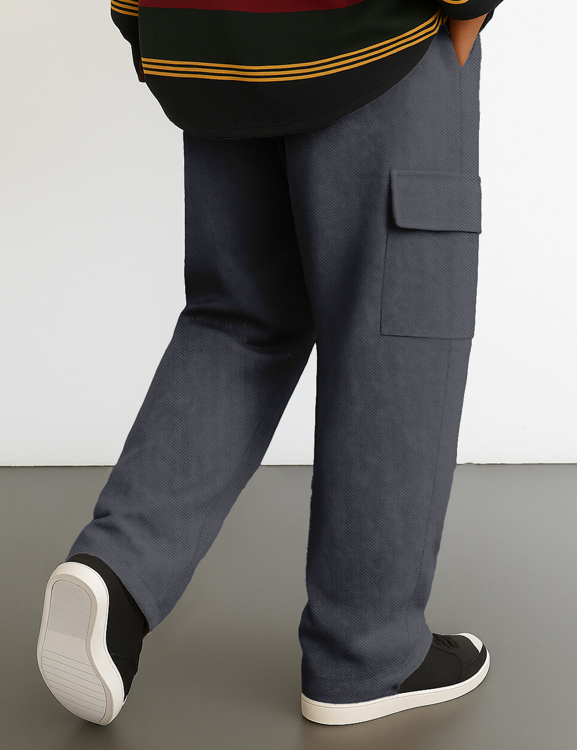 Grey Cargo Track Pant