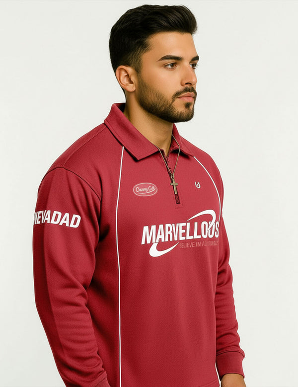 Marvellous Zip-Neck Tee