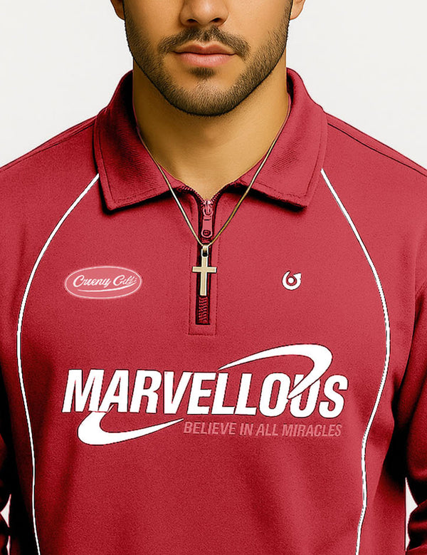 Marvellous Zip-Neck Tee