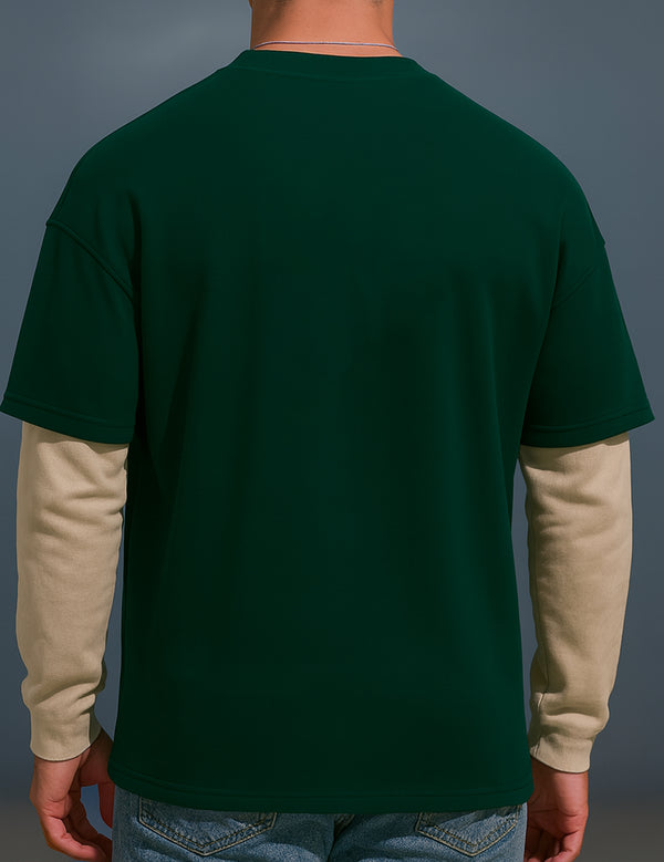 R Oversized Layered Tee