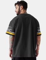 Force Printed Men Round Neck Black T-Shirt