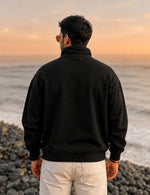 Force Printed Men Black Sweatshirt