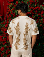 Force Printed Men Round Neck Beige T-Shirt