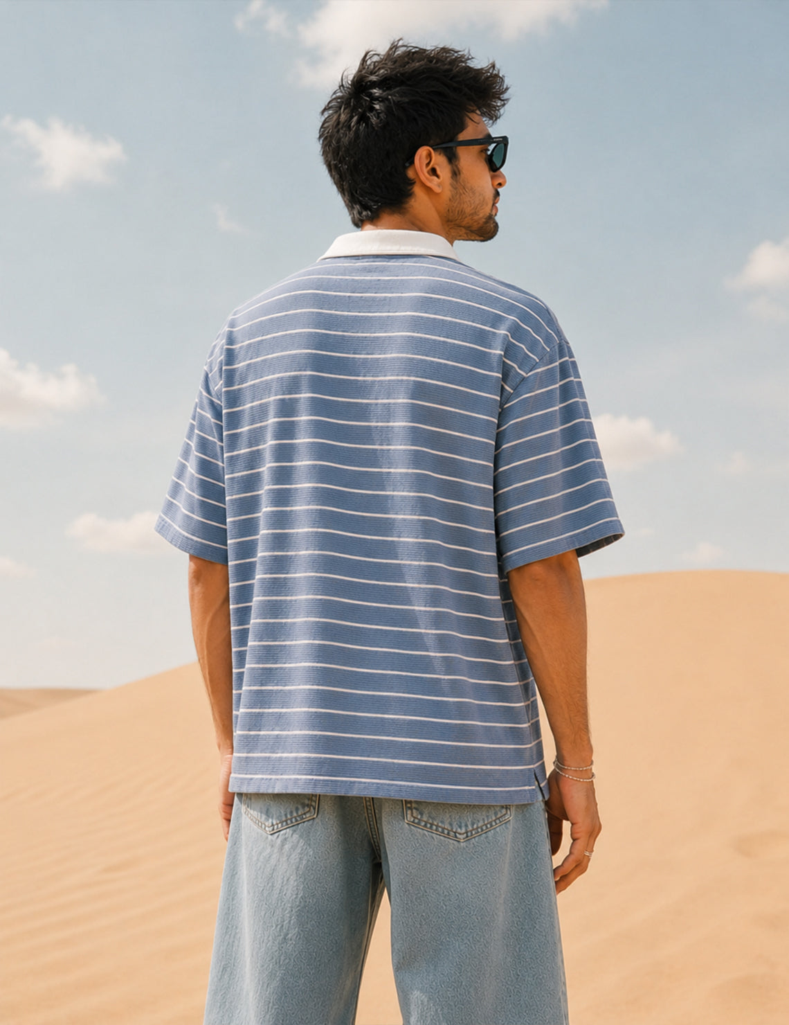 Force Printed Men Zip Neck Reversible T-Shirt