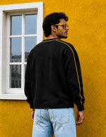 Force Printed Men Black Sweatshirt