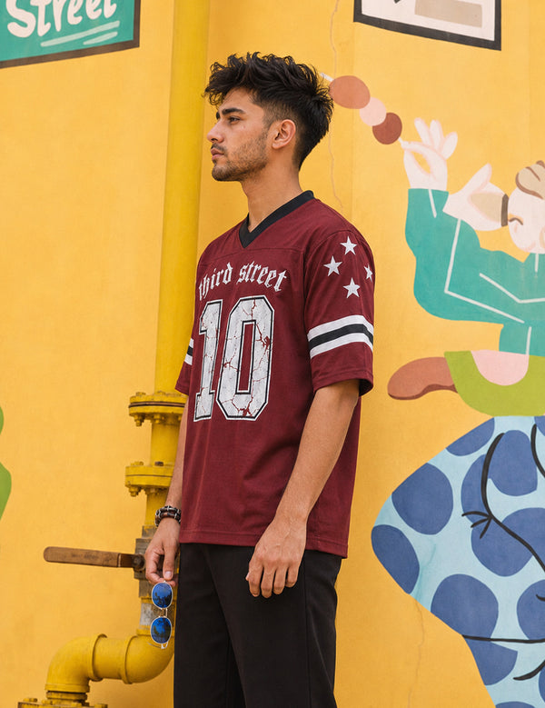 Force Printed Men V Neck T-Shirt