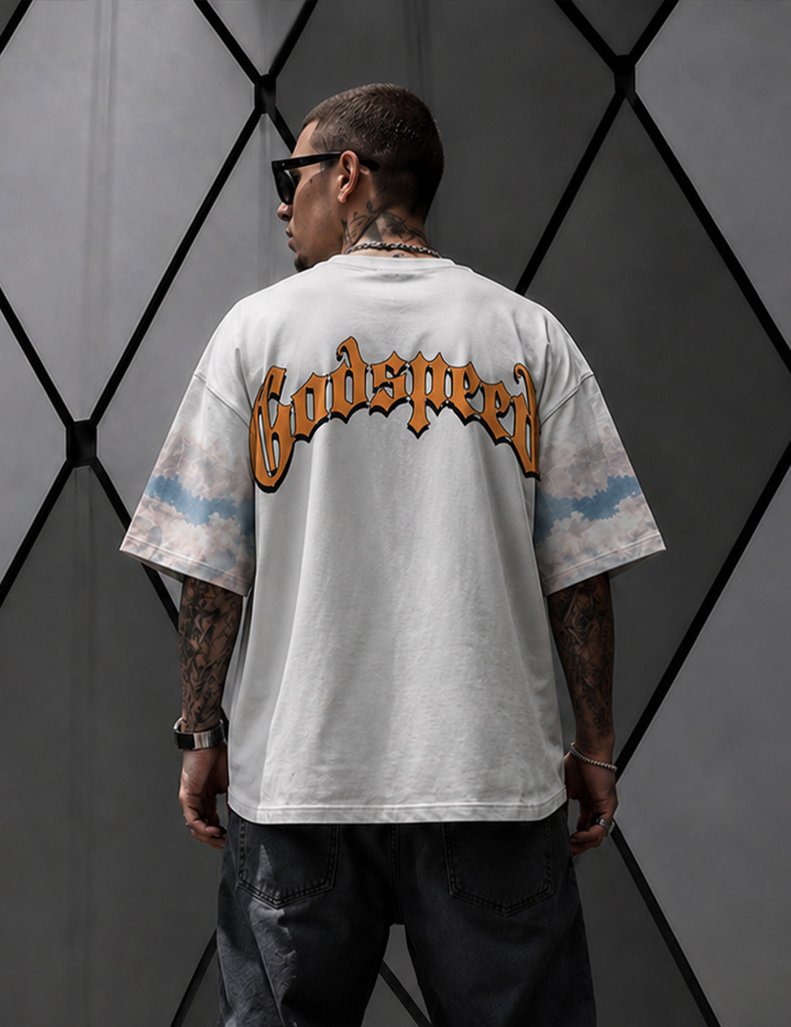 Force Printed Men Round Neck White T-Shirt