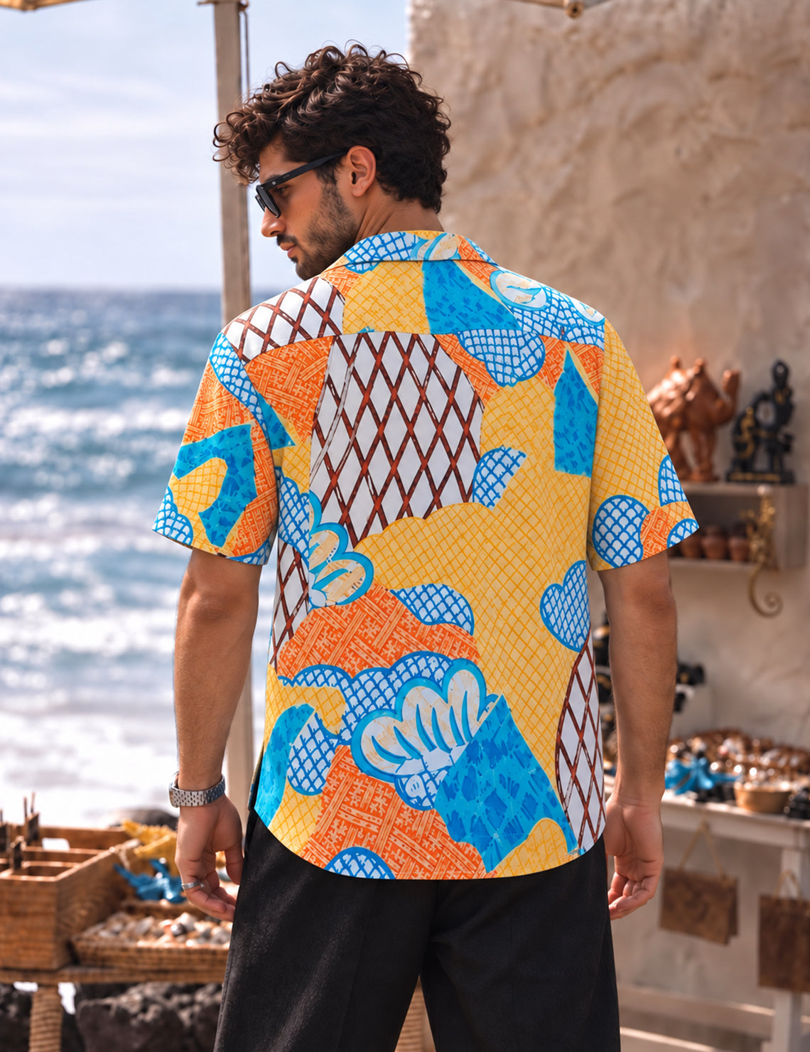 Force Mens Geomatric Print Shirt
