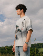 Force Printed Men Round Neck White T-Shirt