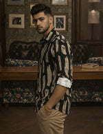 Force Men Printed Casual Black Shirt