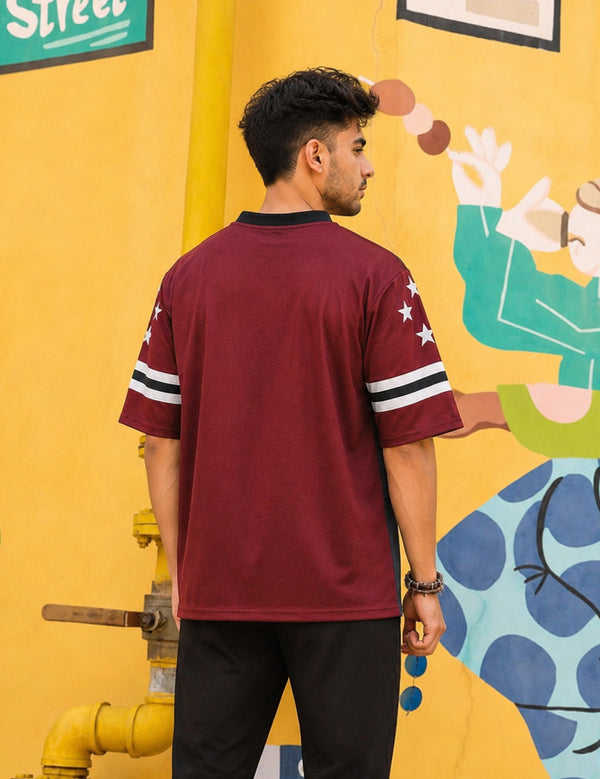 Force Printed Men V Neck T-Shirt