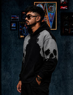 Force Printed Men Black Hooded Sweatshirt