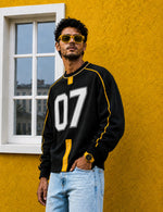 Force Printed Men Black Sweatshirt