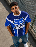 Force Printed Men Round Neck Blue T-Shirt