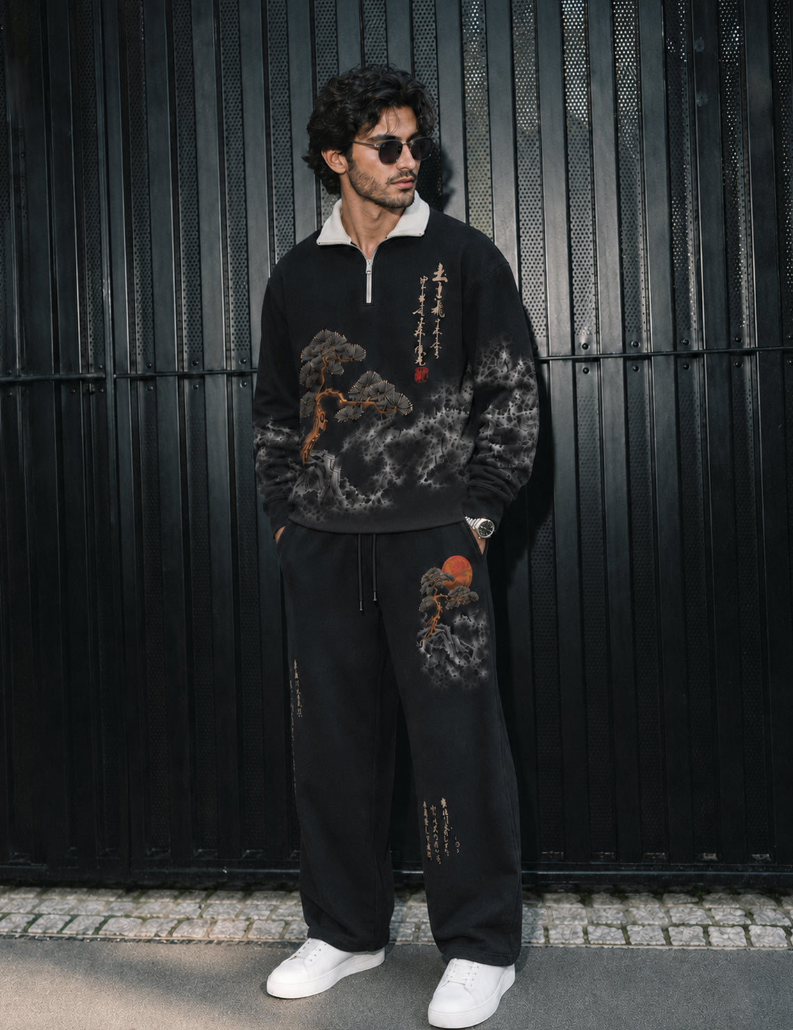 FORCE Mens Black Co-ords Set