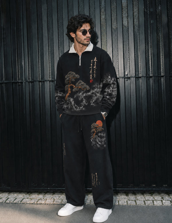 FORCE Mens Black Co-ords Set