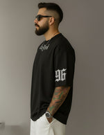Force Printed Men Round Neck Black T-Shirt