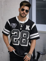 Force Printed Men Round Neck Black T-Shirt