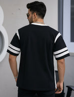 Force Printed Men Round Neck Black T-Shirt