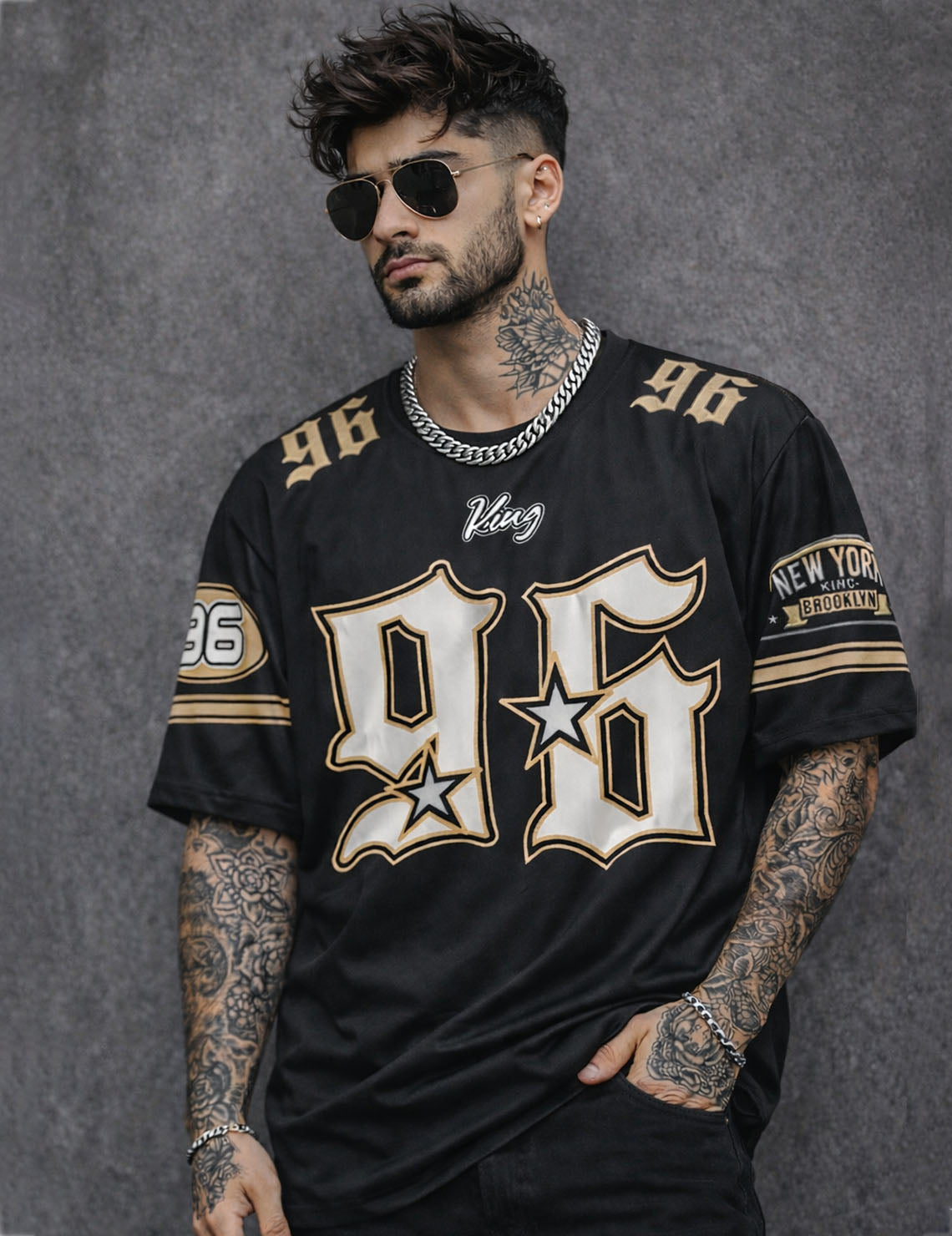Force Printed Men Round Neck Black T-Shirt