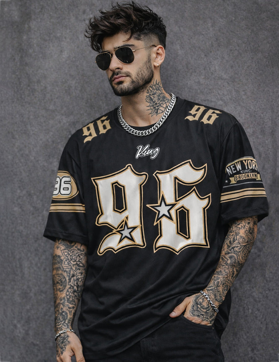 Force Printed Men Round Neck Black T-Shirt