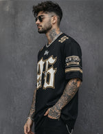 Force Printed Men Round Neck Black T-Shirt