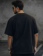 Force Graphic Print Men Round Neck Black T-Shirt