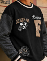 Force Printed Men Black Sweatshirt