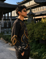 Force Printed Men Round Neck Black T-Shirt