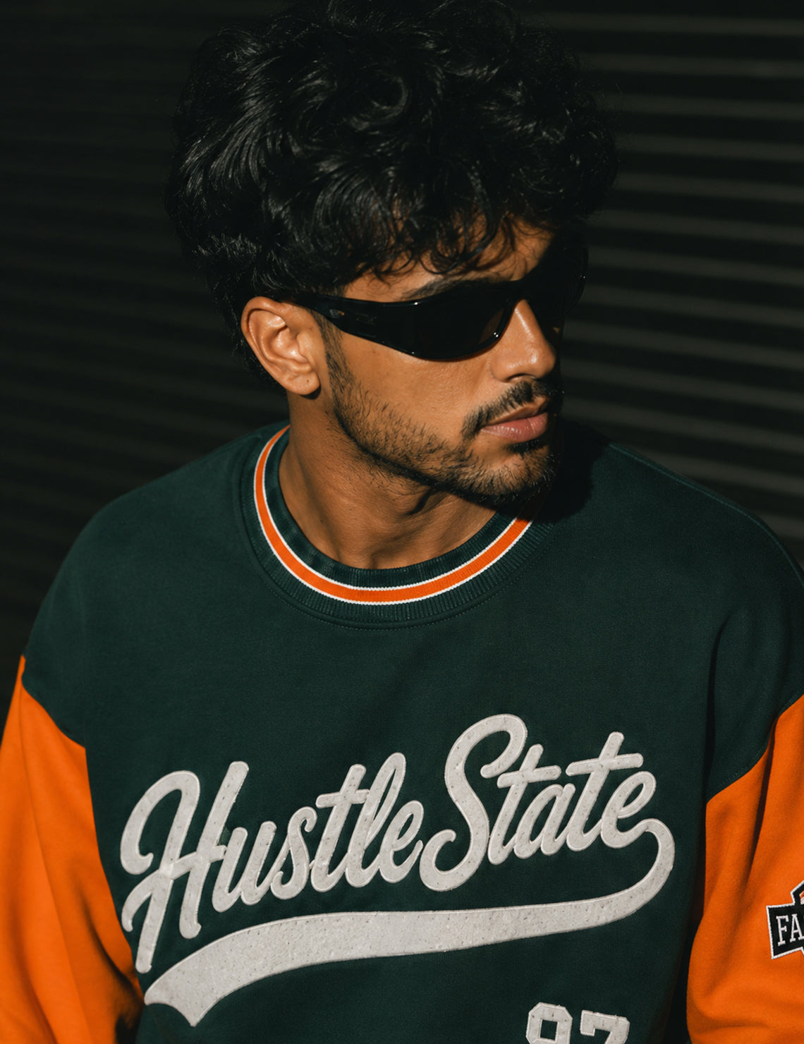 Force Printed Men Green Sweatshirt