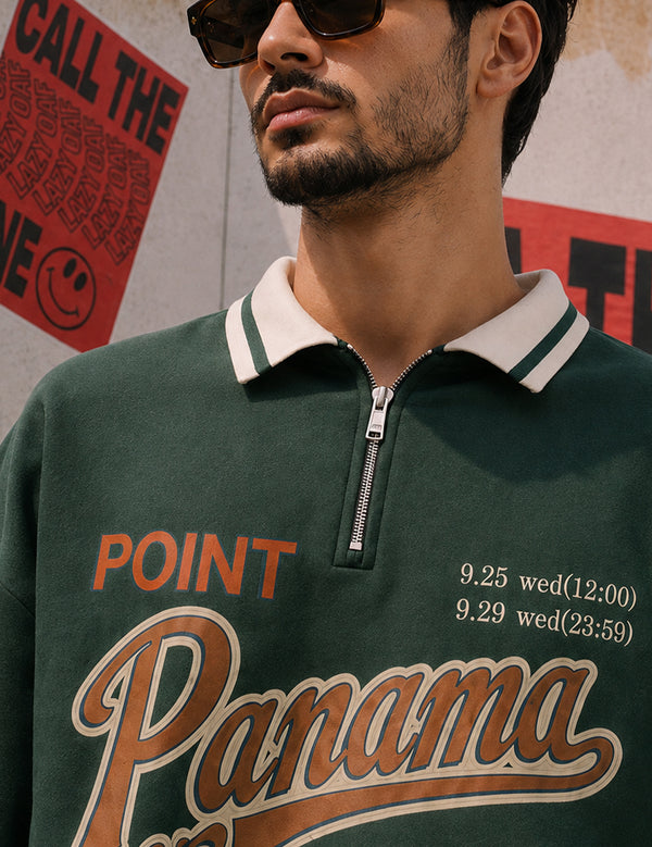 Force Printed Men Green Sweatshirt