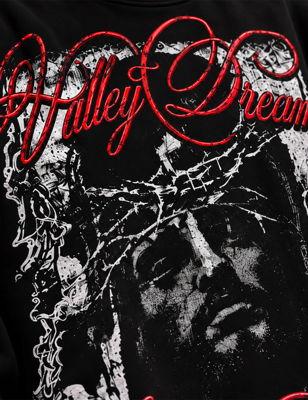Vally Dreams – Black Graphic Full-Sleeve T-Shirt